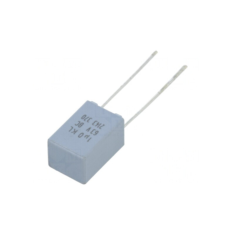 Condensator Poliester 1uF 40VAC 63VDC 5mm ±10% | Electronic-mag.ro | Componente Electronice