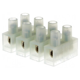 Regletă de Conexiuni cu Șurub 4mm2 400V 4 Piste | Electronic-mag.ro | Componente Electronice