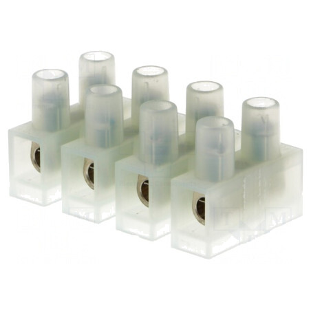 Regletă de Conexiuni cu Șurub 4mm2 400V 4 Piste | Electronic-mag.ro | Componente Electronice