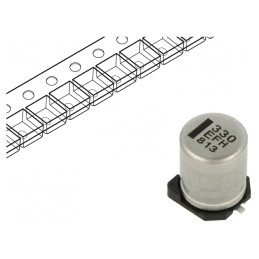 Condensator Electrolitic Low ESR SMD 330uF 25V 8x10.2mm | Electronic-mag.ro | Componente Electronice