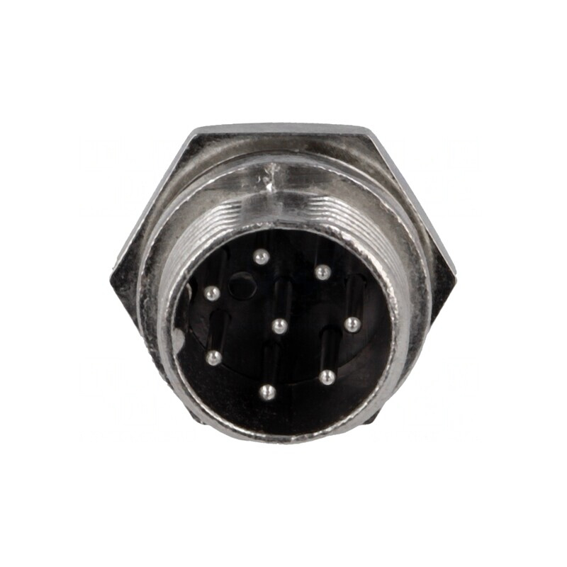 Soclu Microfon 8-Pin pentru Montare Panou | Electronic-mag.ro | Componente Electronice