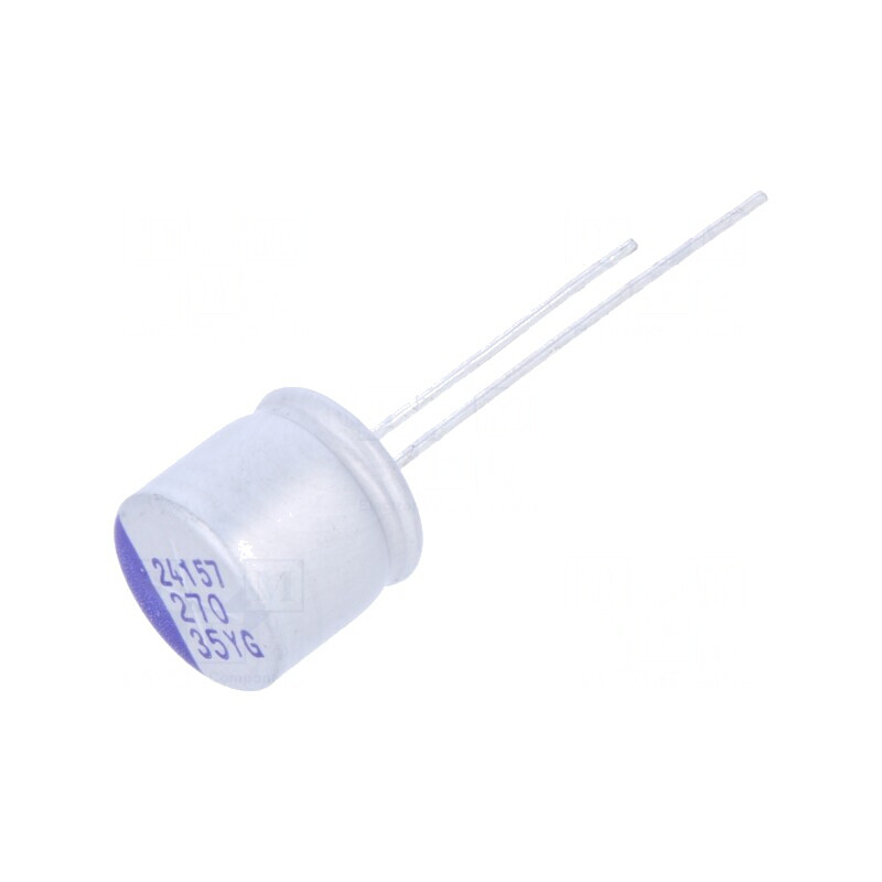 Condensator Hibrid THT 270uF Ø10x9,5mm -55÷125°C | Electronic-mag.ro | Componente Electronice