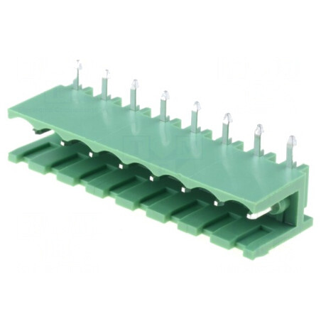 Regletă de conexiuni deconectabilă 5mm 8 piste 90° | Electronic-mag.ro | Componente Electronice