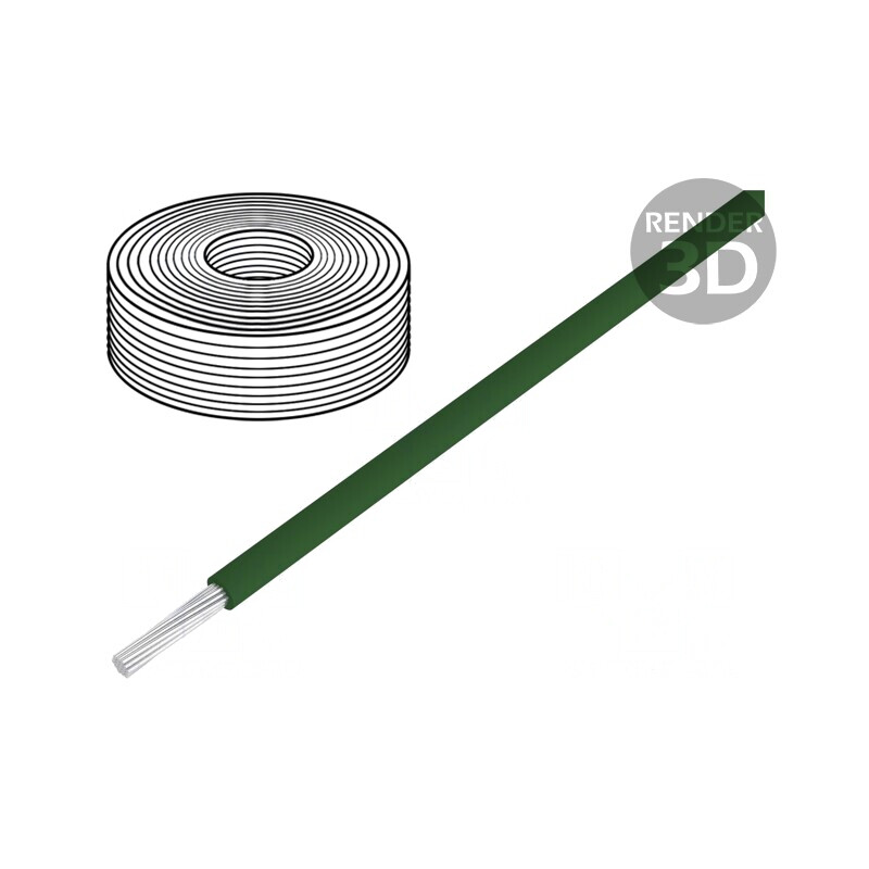 Cablu Cu 22AWG PVC Verde 30m | Electronic-mag.ro | Componente Electronice
