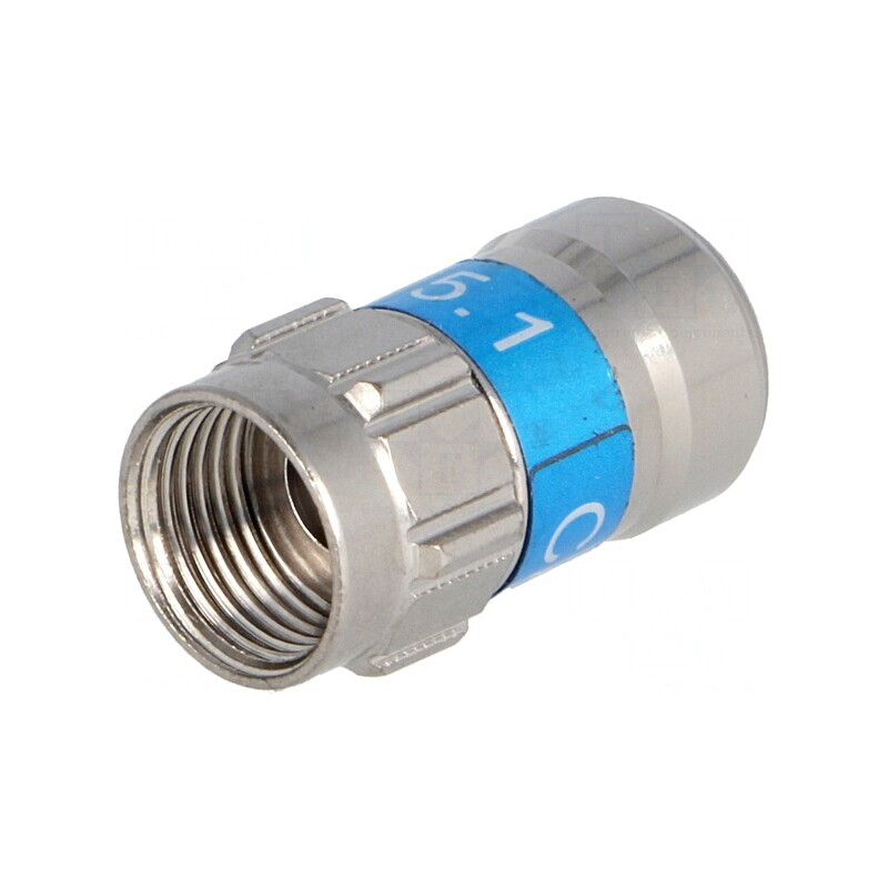 Mufă F Tată RG6 Crimpată 7,1mm | Electronic-mag.ro | Componente Electronice