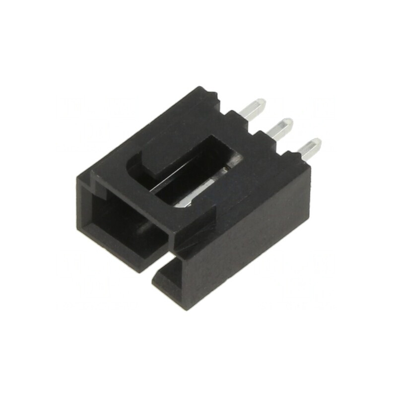 Soclu cablu-placă 2,54mm 3 PIN THT aurit | Electronic-mag.ro | Componente Electronice