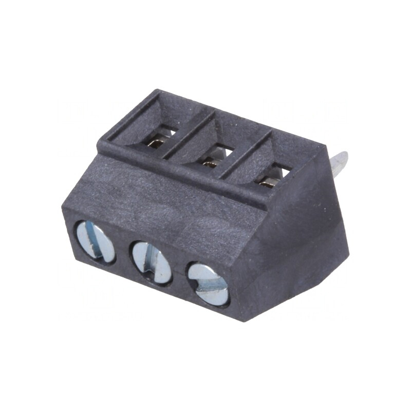 Regletă de Conexiuni PCB 90° 3,81mm 3 Piste | Electronic-mag.ro | Componente Electronice