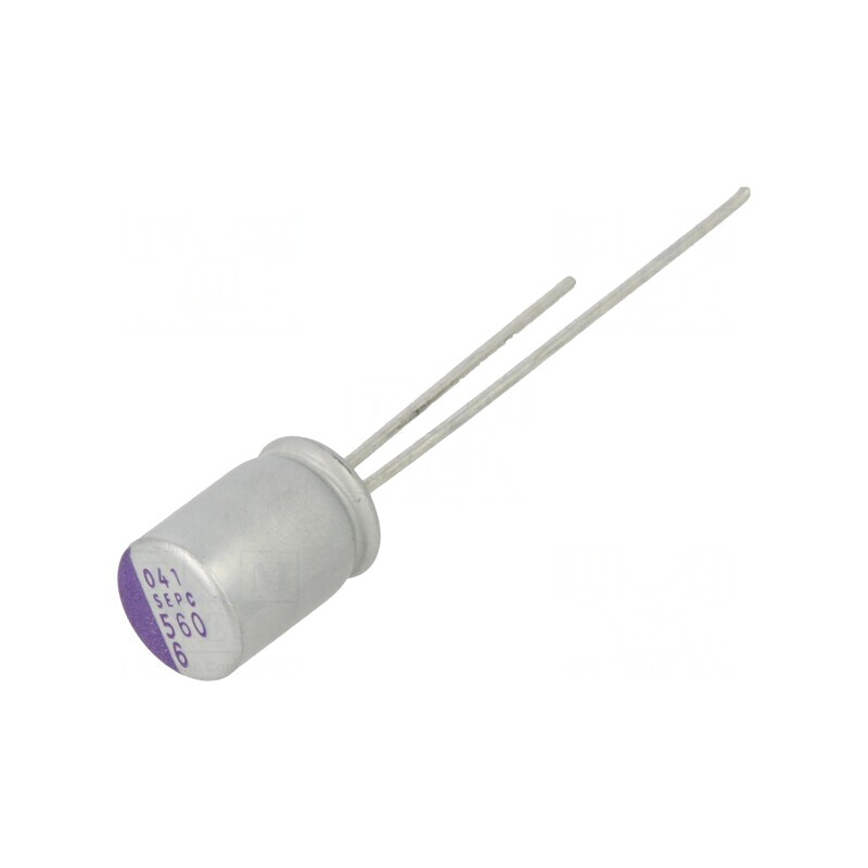Condensator Polimeric 560uF 6.3V THT | Electronic-mag.ro | Componente Electronice