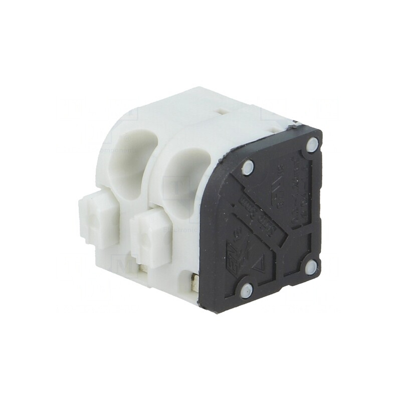 Regletă de conexiuni PCB unghi 45° 5mm 2 piste | Electronic-mag.ro | Componente Electronice