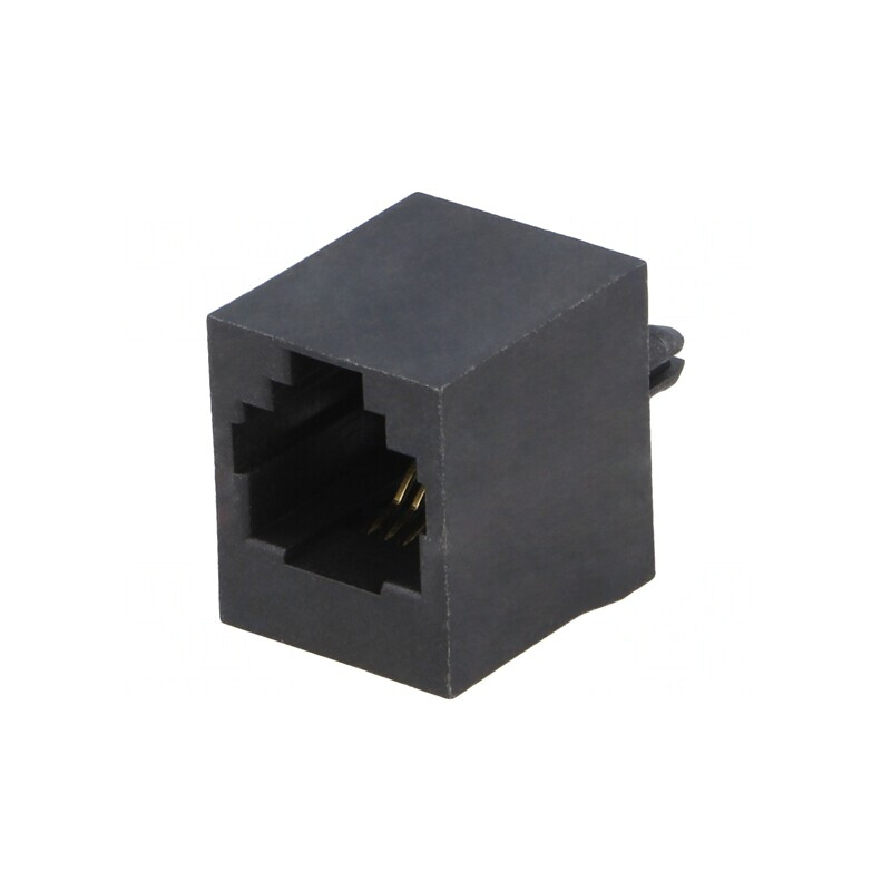 Soclu RJ11 6p4c THT drept | Electronic-mag.ro | Componente Electronice