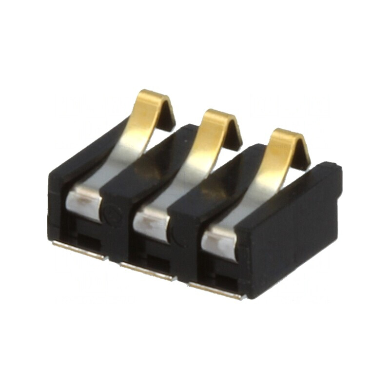 Conector Baterii 3 Pini Aurit 2,5mm | Electronic-mag.ro | Componente Electronice