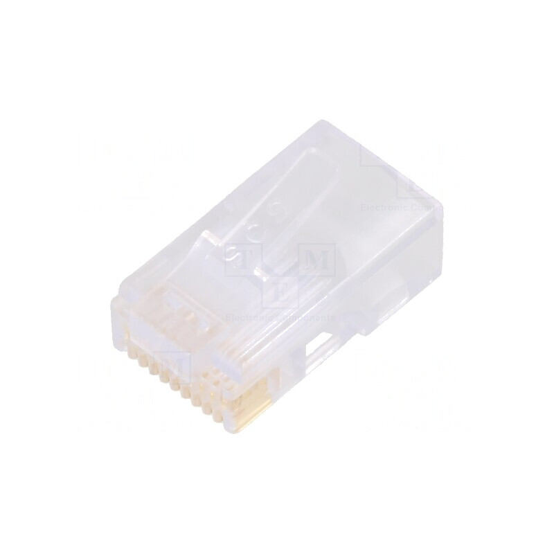Mufă RJ50 10p10c pe Cablu IDC Drept | Electronic-mag.ro | Componente Electronice