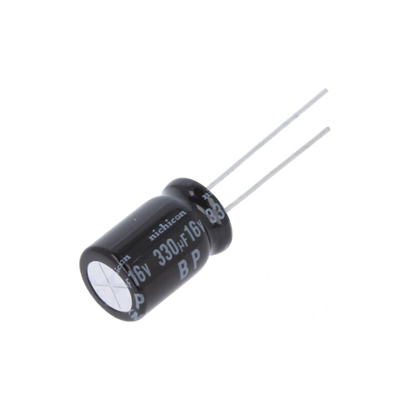 Condensator Electrolitic Bipolar THT 330uF 16VDC 12.5x25mm | Electronic-mag.ro | Componente Electronice
