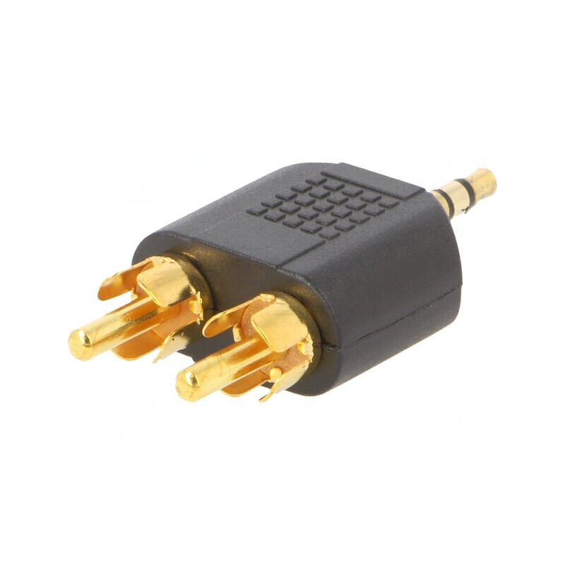 Adaptor Audio Jack 3,5mm la RCA x2 Negru | Electronic-mag.ro | Componente Electronice Adaptor Audio Jack 3,5mm la RCA x2 Negru | Electronic-mag.ro | Componente Electronice