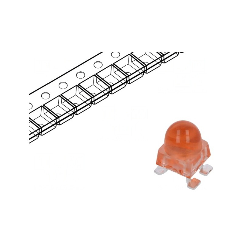 LED SMD Roșie 12000-27000mcd 4.2x4.2x6.8mm 15° 1.8-2.5V 20mA | Electronic-mag.ro | Componente Electronice