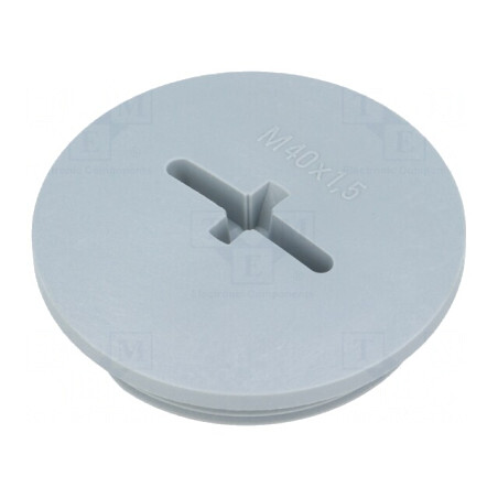 Capac protecție poliamidă gri 8mm IP54 | Electronic-mag.ro | Componente Electronice