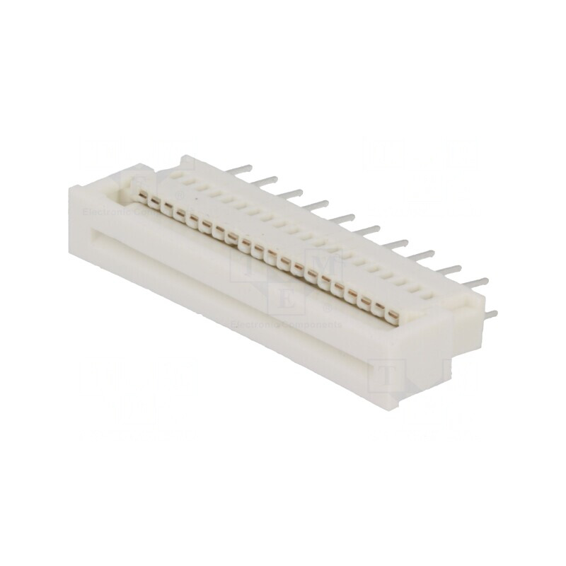 Conector FFC/FPC Drept 20 PIN ZIF THT 1,25mm | Electronic-mag.ro | Componente Electronice