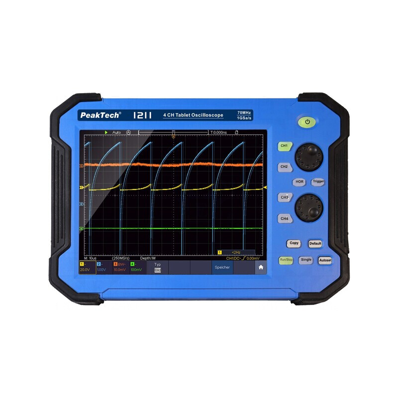 Osciloscop manual 70MHz 8bit LCD 8 Ch: 4 1Gsps 40pts ≤5ns - Osciloscop manual 70MHz 8bit 8 canale LCD | Electronic-mag.ro | Comp