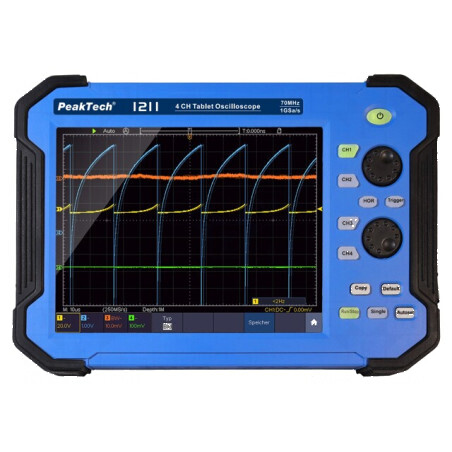 Osciloscop manual 70MHz 8bit LCD 8 Ch: 4 1Gsps 40pts ≤5ns - Osciloscop manual 70MHz 8bit 8 canale LCD | Electronic-mag.ro | Comp
