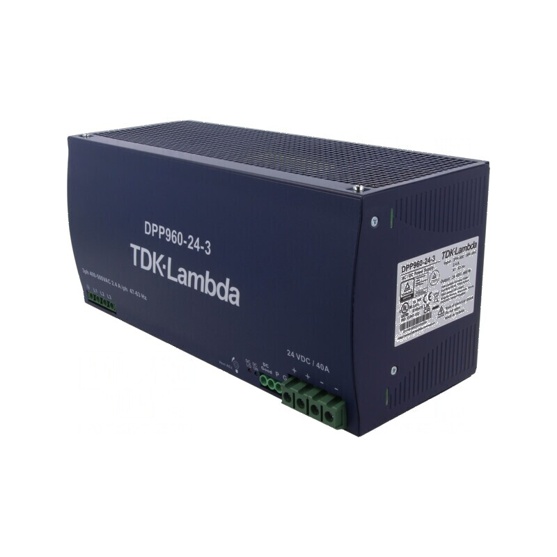 Alimentator pulsatoriu pentru şină DIN 24VDC 40A | Electronic-mag.ro | Componente Electronice