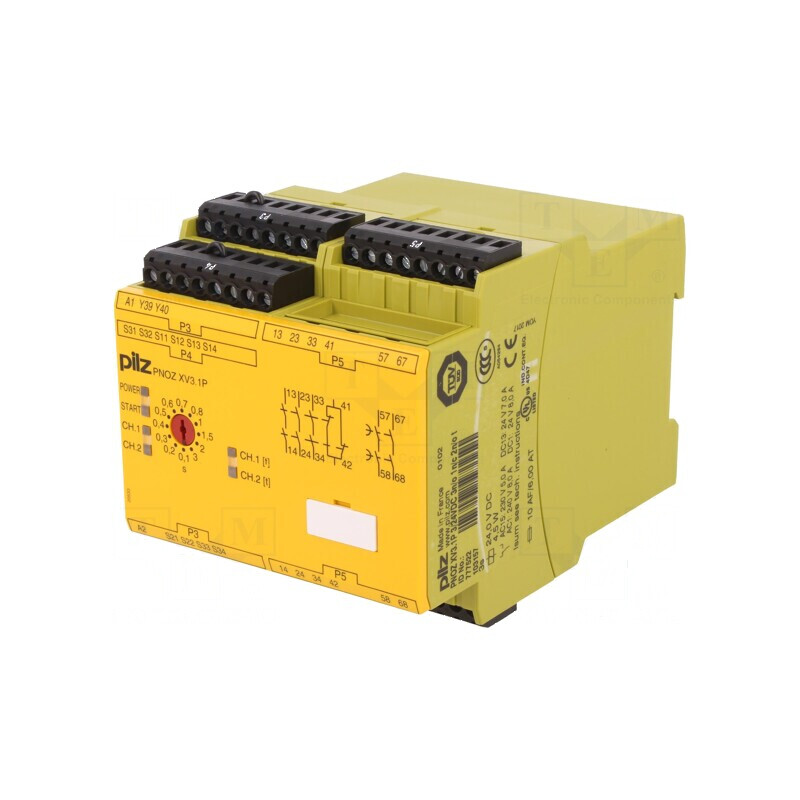 Releu de siguranţă Ualim 24VDC 6 IN 6 OUT PNOZ XV3.1P | Electronic-mag.ro | Componente Electronice