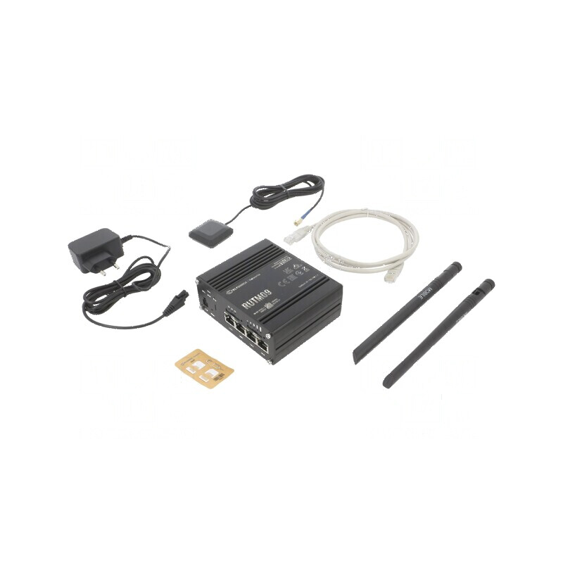 Ruter cu 4 porturi RJ45 - Kit de alimentare IP30 | Electronic-mag.ro | Componente Electronice