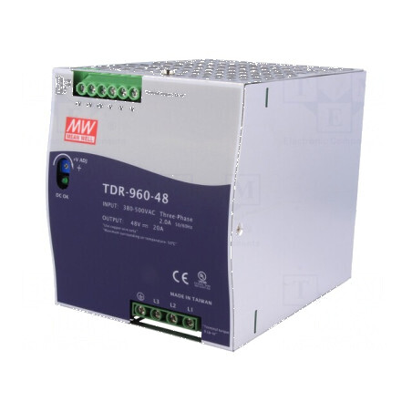 Alimentator pulsatoriu 48VDC 20A DIN 960W | Electronic-mag.ro | Componente Electronice