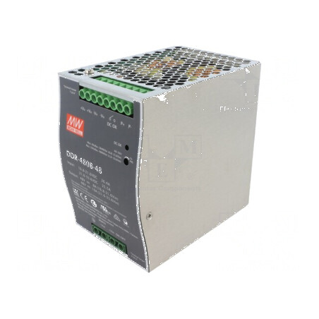 Convertor DC/DC 480W 48VDC 10A pentru șină DIN DDR | Electronic-mag.ro | Componente Electronice