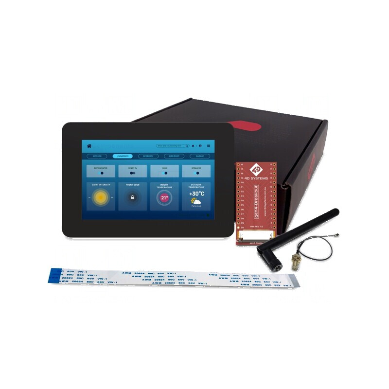 Afişaj TFT 5 inch 800x480 8MBRAM, 16MbFLASH 540cd/m2 cu ESP32 | Electronic-mag.ro | Componente Electronice
