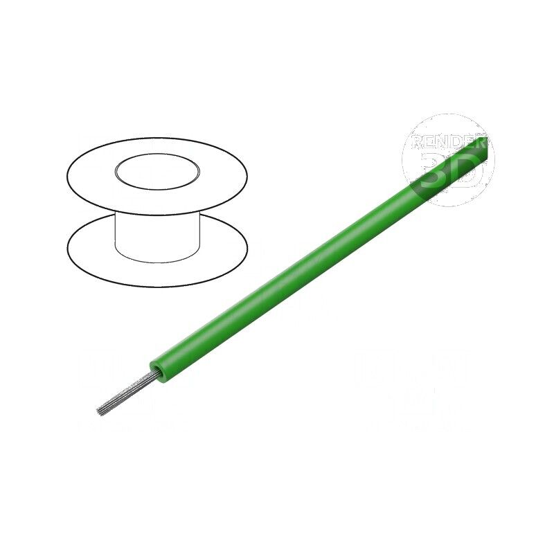 Cablu HookUp Wire litat Cu PVC verde 305m 1000ft | Electronic-mag.ro | Componente Electronice