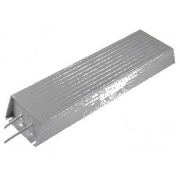 Rezistor bobinat cu radiator 100Ω 1kW 50x100x400mm | Electronic-mag.ro | Componente Electronice