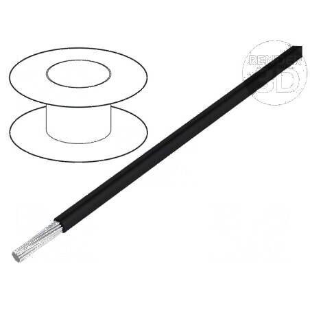 Cablu EcoWire Metric litat Cu 0,5mm2 MPPE negru 600V | Electronic-mag.ro | Componente Electronice