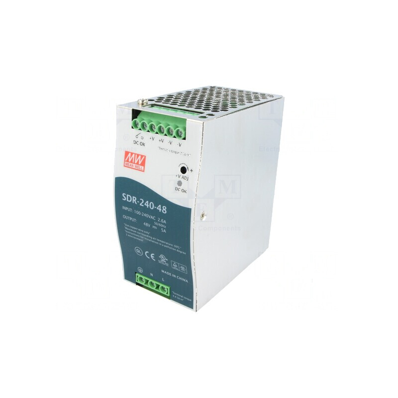 Alimentator pulsatoriu 240W 48VDC 5A DIN 1 | Electronic-mag.ro | Componente Electronice