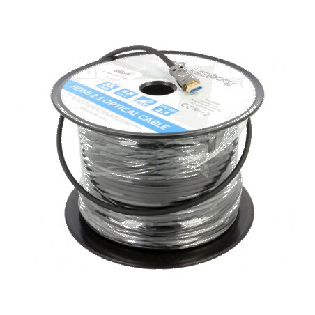 Cablu HDMI 2.1 PVC negru 80m | Electronic-mag.ro | Componente Electronice