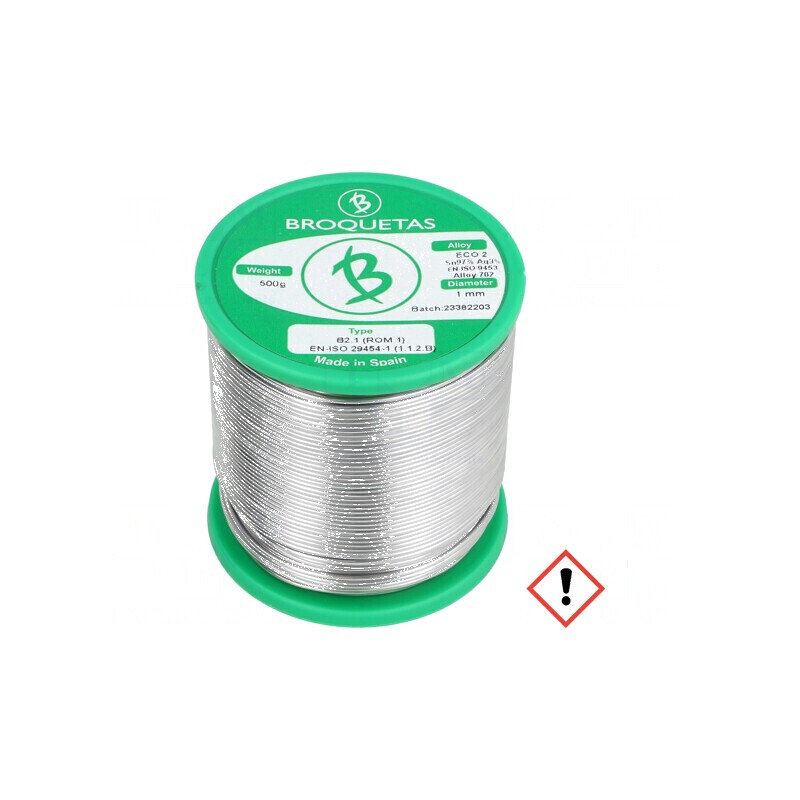 Cositor fără plumb Sn97Ag3 1mm 500g bobină 221°C Flux: SW26 - Cositor fără plumb 1mm 500g bobină | Electronic-mag.ro | Component