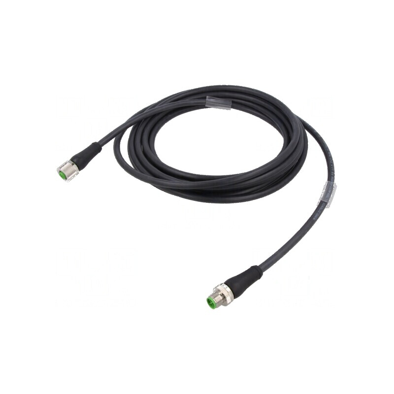 Cablu de conexiune Power IP67 63VAC 63VDC 12A 5m PIN: 4 | Electronic-mag.ro | Componente Electronice