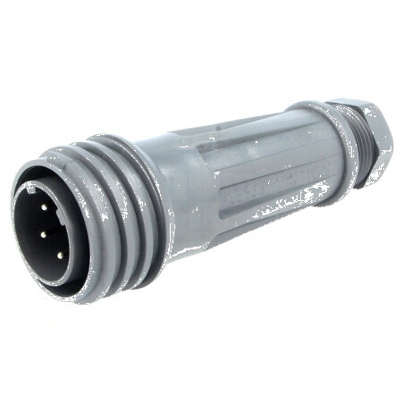 Conector circular mufă tată PIN 5 filet exterior - Rotire | Electronic-mag.ro | Componente Electronice