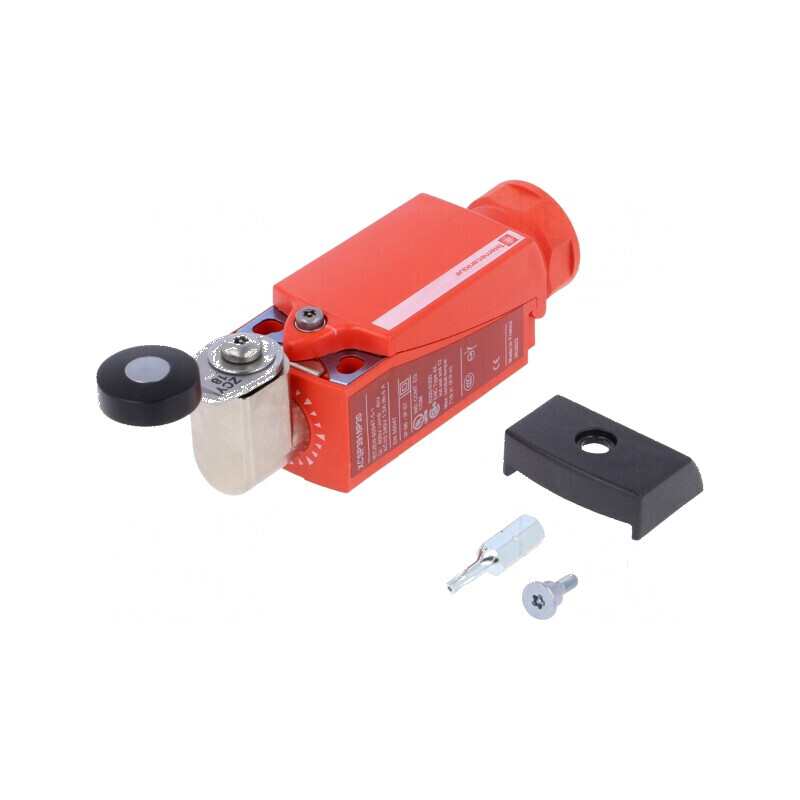 Limitator cursă manetă R 33mm, rolă din plastic Ø19mm 1,5A - Set limitatoare cursă manetă și role din plastic | Electronic-mag.r