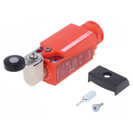 Limitator cursă manetă R 33mm, rolă din plastic Ø19mm 1,5A - Set limitatoare cursă manetă și role din plastic | Electronic-mag.r