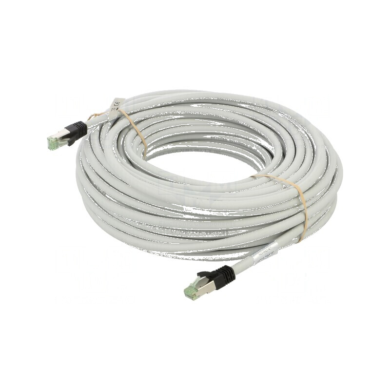 Patch cord S/FTP Cat 8.1 litat Cu LSZH gri 25m 24AWG Fire: 8 - Patch cord Cat 8.1 gri 25m | Electronic-mag.ro | Componente Elect