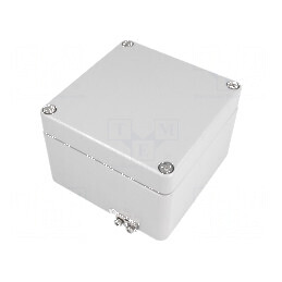 Carcasă universală aluminiu gri 120mm x 122mm x 81mm ATEX | Electronic-mag.ro | Componente Electronice