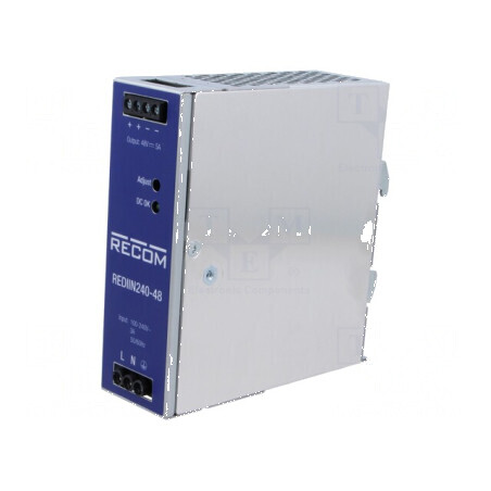 Alimentator pulsatoriu pentru şină DIN 240W 48VDC 5A | Electronic-mag.ro | Componente Electronice