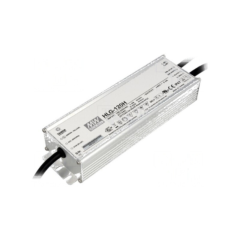 Alimentator LED pulsatoriu 121W 36VDC 3,4A IP67 | Electronic-mag.ro | Componente Electronice