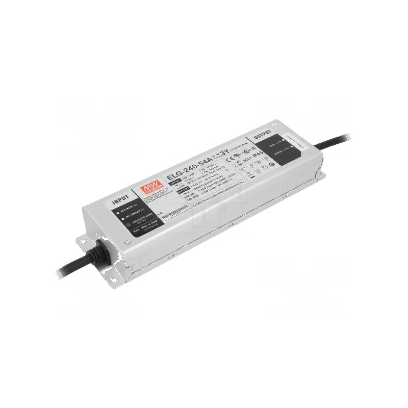 Alimentator LED 240W 54VDC 2,23÷4,45A 100÷305VAC | Electronic-mag.ro | Componente Electronice