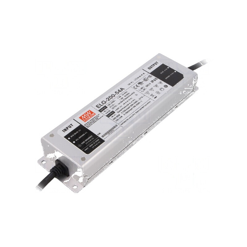 Alimentator LED pulsatoriu 200W 54VDC 1,86÷3,72A 100÷305VAC | Electronic-mag.ro | Componente Electronice