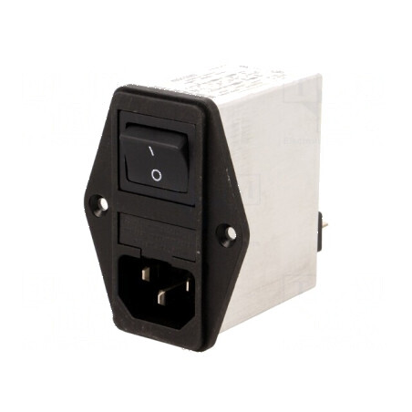 Conector AC 2A 250VAC IEC 60320 | Electronic-mag.ro | Componente Electronice