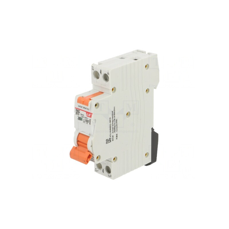 Întrerupător RCBO Inom: 10A Ires: 30mA Poli: 1 N 230/400VAC - Întrerupător electric de siguranță | Electronic-mag.ro | Component