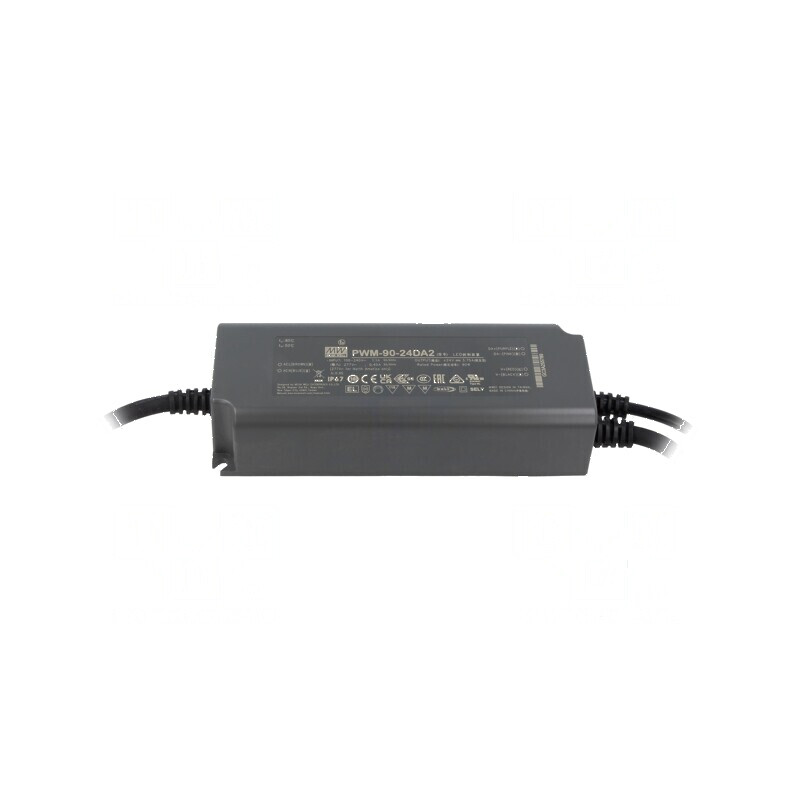 Alimentator pulsatoriu pentru benzi LED 90W 24VDC 3,75A IP67 | Electronic-mag.ro | Componente Electronice