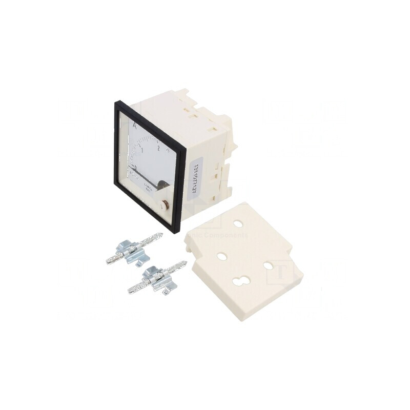 Ampermetru pe panou I DC: 0÷2,5A - Clasa 1,5 - Lungime 61mm - 600V | Electronic-mag.ro | Componente Electronice