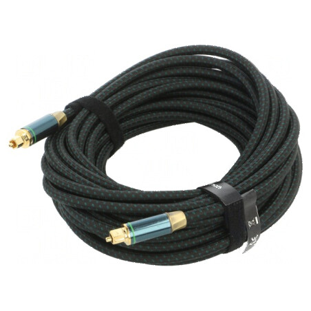 Cablu Toslink mufă, 1m Placare aurit negru | Electronic-mag.ro | Componente Electronice